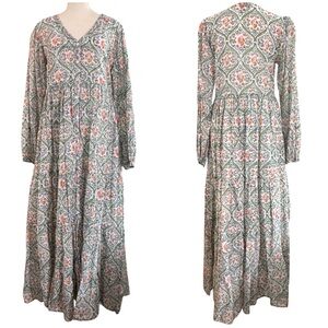 VINTAGE IBIZIA, boho maxi dress, size M